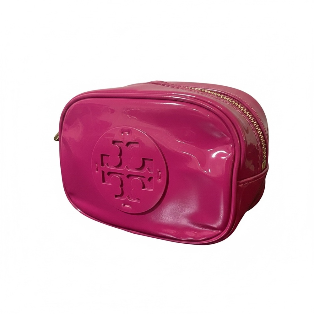 Tory Burch Fuchsia Cosmetic Case